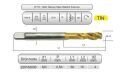 HSSE DIN371/C 35° HELİS M3x0,5 (6H) TİN